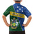 Personalised Solomon Islands Independence Day Family Matching Mermaid Dress and Hawaiian Shirt With Coat Of Arms