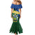 Personalised Solomon Islands Independence Day Family Matching Mermaid Dress and Hawaiian Shirt With Coat Of Arms