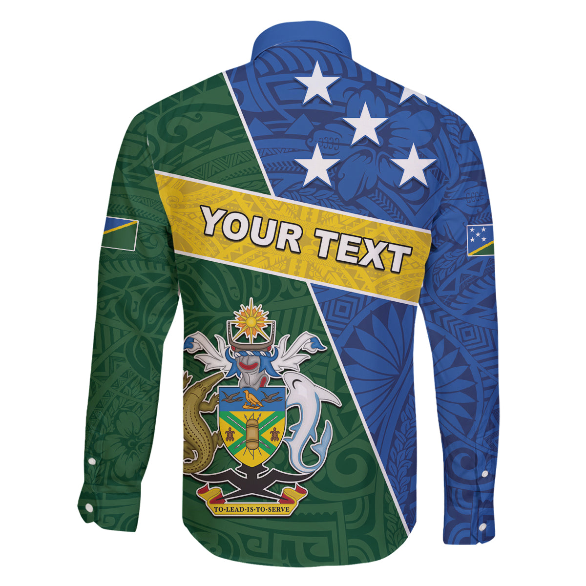 Personalised Solomon Islands Independence Day Family Matching Puletasi and Hawaiian Shirt With Coat Of Arms LT05 - Polynesian Pride
