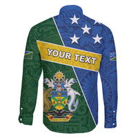 Personalised Solomon Islands Independence Day Family Matching Puletasi and Hawaiian Shirt With Coat Of Arms LT05 - Polynesian Pride
