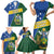 Personalised Solomon Islands Independence Day Family Matching Short Sleeve Bodycon Dress and Hawaiian Shirt With Coat Of Arms