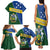 Personalised Solomon Islands Independence Day Family Matching Tank Maxi Dress and Hawaiian Shirt With Coat Of Arms