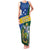 Personalised Solomon Islands Independence Day Family Matching Tank Maxi Dress and Hawaiian Shirt With Coat Of Arms