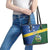 Solomon Islands Independence Day Leather Tote Bag With Coat Of Arms