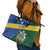 Solomon Islands Independence Day Leather Tote Bag With Coat Of Arms