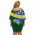 Personalised Solomon Islands Independence Day Off Shoulder Short Dress With Coat Of Arms