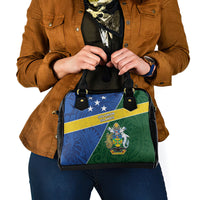 Solomon Islands Independence Day Shoulder Handbag With Coat Of Arms
