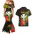 Personalized Hawaii Born and Raised Couples Matching Mermaid Dress and Hawaiian Shirt Kanaka Maoli Flag Day