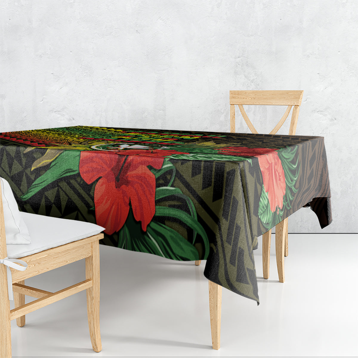 Hawaii Born and Raised Tablecloth Kanaka Maoli Flag Day