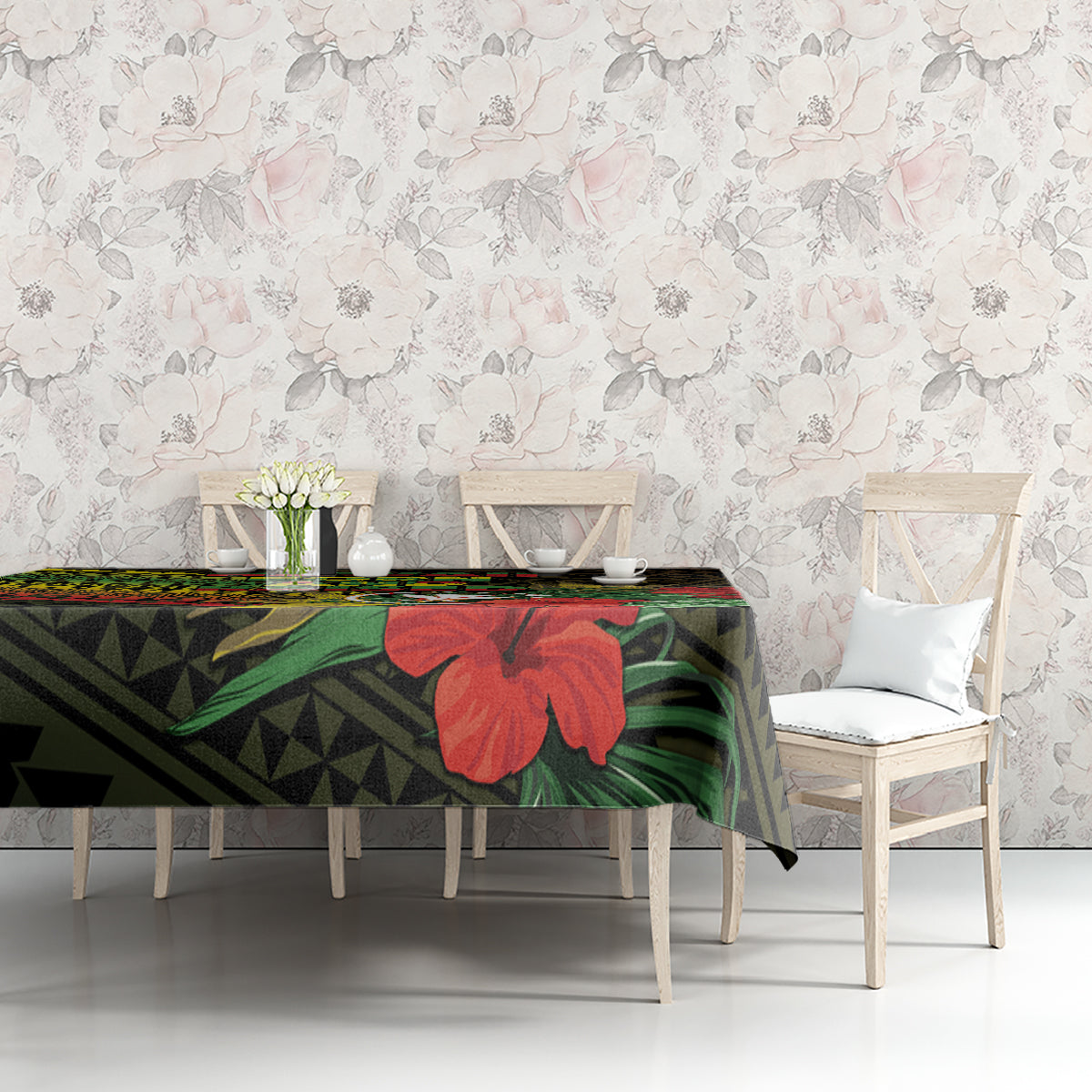 Hawaii Born and Raised Tablecloth Kanaka Maoli Flag Day