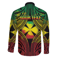 Personalised Wallis and Futuna Territory Day Family Matching Mermaid Dress and Hawaiian Shirt Polynesian Pattern Simple Style