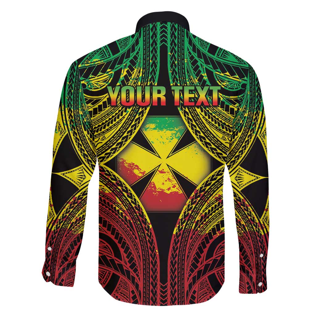 Personalised Wallis and Futuna Territory Day Family Matching Short Sleeve Bodycon Dress and Hawaiian Shirt Polynesian Pattern Simple Style