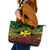 Wallis and Futuna Territory Day Leather Tote Bag Polynesian Pattern Simple Style