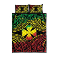 Wallis and Futuna Territory Day Quilt Bed Set Polynesian Pattern Simple Style