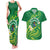 Cook Islands Happy Constitution Day Couples Matching Tank Maxi Dress and Hawaiian Shirt Pattern Tribal Art