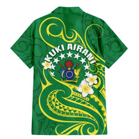 Cook Islands Happy Constitution Day Family Matching Mermaid Dress and Hawaiian Shirt Pattern Tribal Art