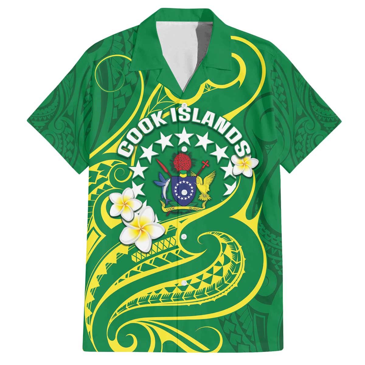 Cook Islands Happy Constitution Day Family Matching Puletasi and Hawaiian Shirt Pattern Tribal Art