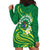 Cook Islands Happy Constitution Day Hoodie Dress Pattern Tribal Art