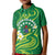 Cook Islands Happy Constitution Day Kid Polo Shirt Pattern Tribal Art