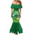 Cook Islands Happy Constitution Day Mermaid Dress Pattern Tribal Art