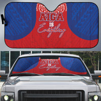Aiga Samoa Auto Sun Shade Aiga Is Everything LT05 Red - Polynesian Pride