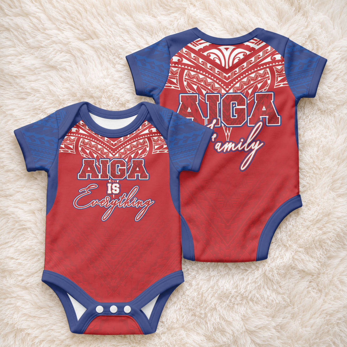 Aiga Samoa Baby Onesie Aiga Is Everything LT05 - Polynesian Pride