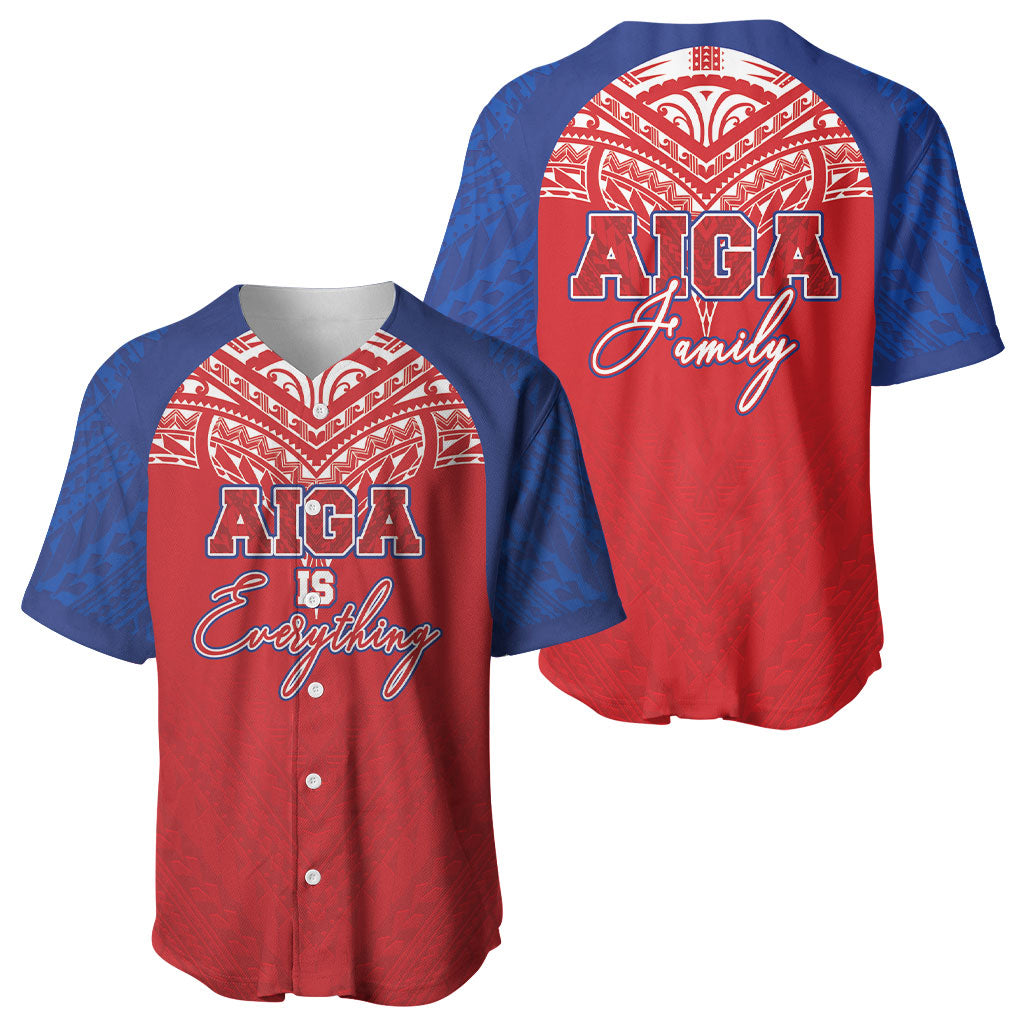 Aiga Samoa Baseball Jersey Aiga Is Everything LT05 - Polynesian Pride