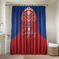 Aiga Samoa Bathroom Set Aiga Is Everything LT05 Shower Curtain Only Red - Polynesian Pride