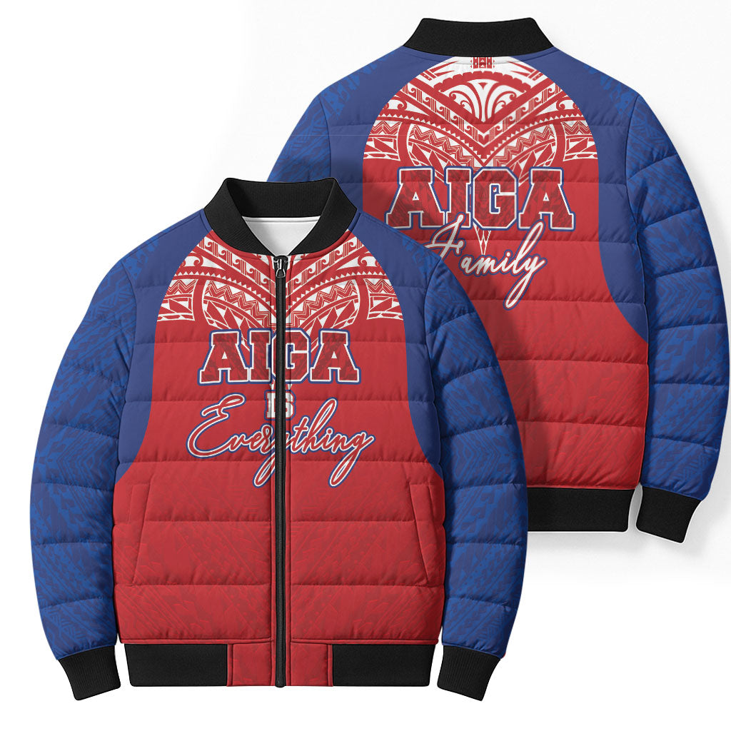 Aiga Samoa Bomber Puffer Jacket Aiga Is Everything LT05 - Polynesian Pride