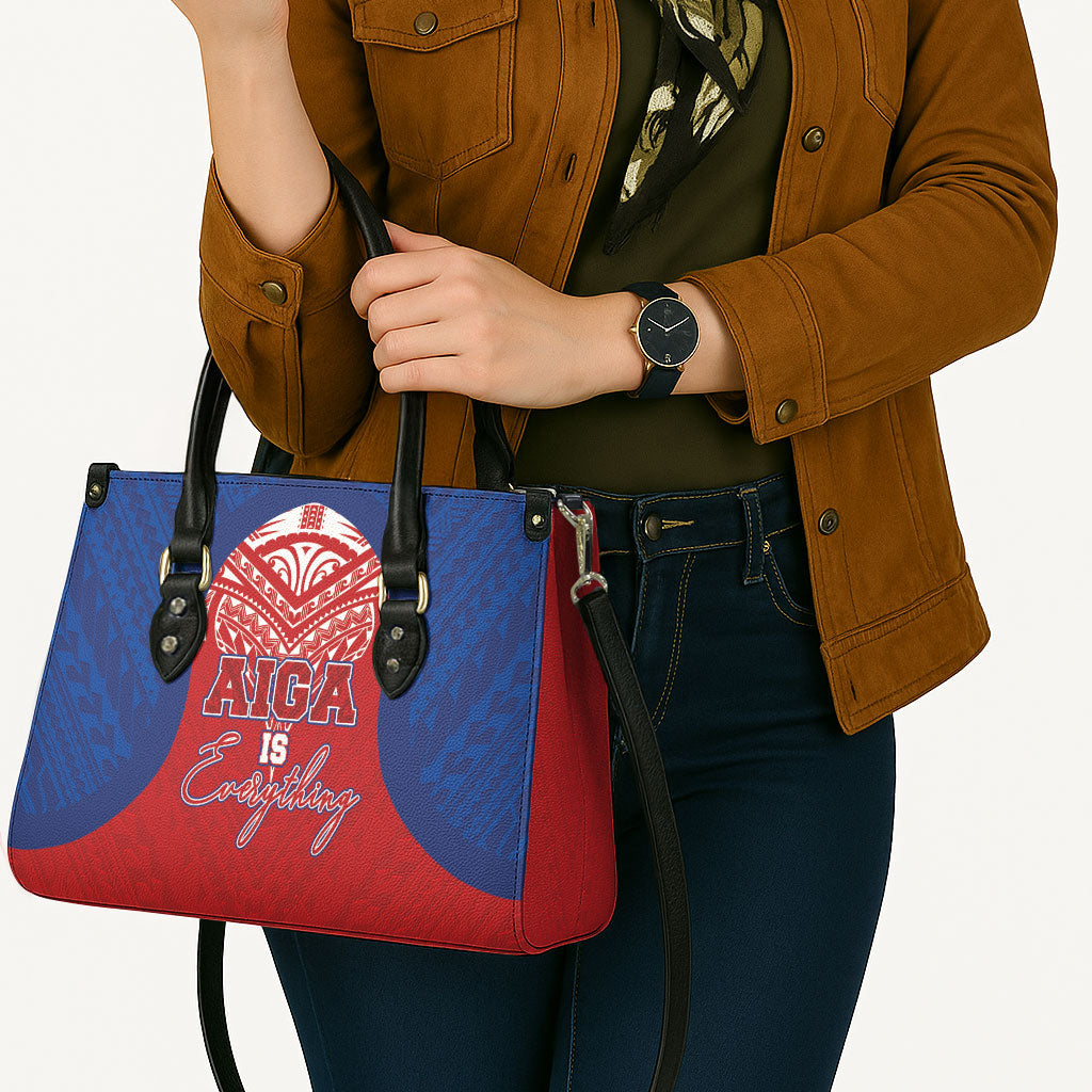 Aiga Samoa Leather Bag Aiga Is Everything LT05 - Polynesian Pride