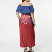 Aiga Samoa Off Shoulder Maxi Dress Aiga Is Everything LT05 - Polynesian Pride