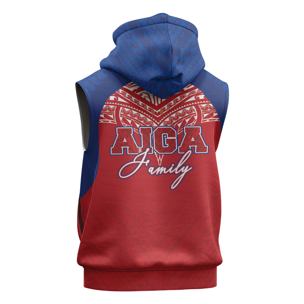 Aiga Samoa Sleeveless Hoodie Aiga Is Everything LT05 - Polynesian Pride