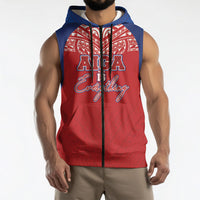 Aiga Samoa Sleeveless Zip Hoodie Aiga Is Everything LT05 - Polynesian Pride