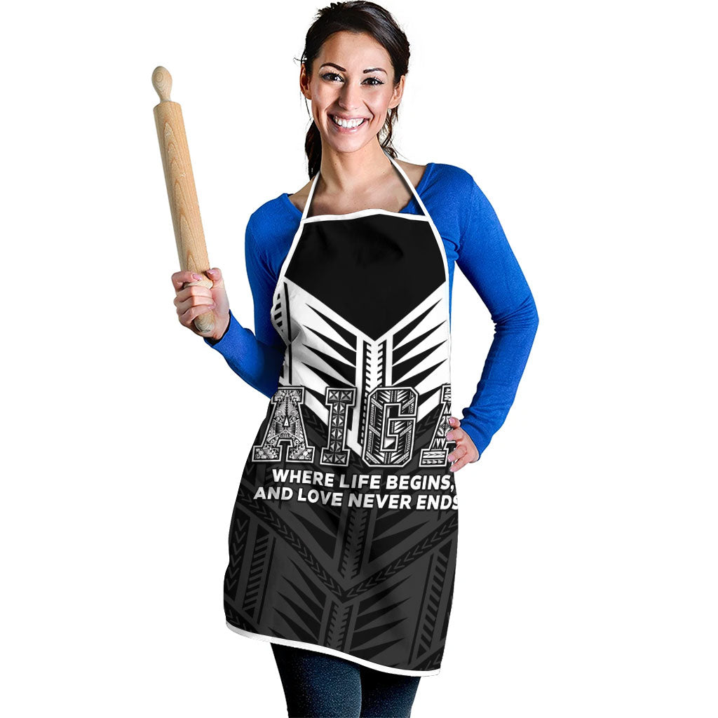Samoa Aiga Apron Samoan Tribal Pattern LT05 - Polynesian Pride
