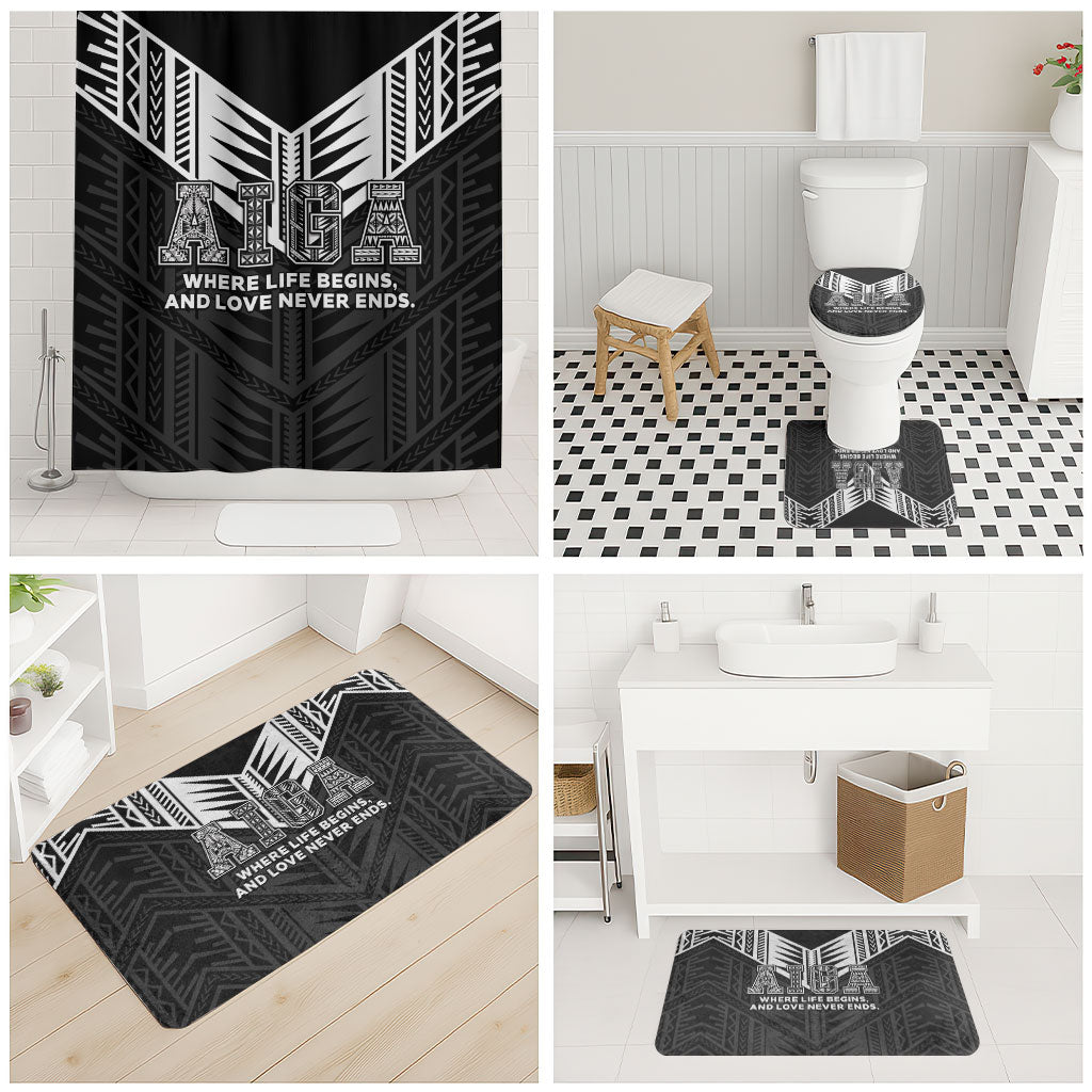 Samoa Aiga Bathroom Set Samoan Tribal Pattern LT05 - Polynesian Pride