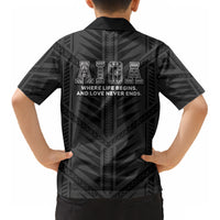 Samoa Aiga Kid Hawaiian Shirt Samoan Tribal Pattern LT05 - Polynesian Pride