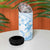 Polynesia Hammerhead Shark 4 in 1 Can Cooler Tumbler Tropical Flowers Tribal Pattern Blue