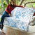 Polynesia Hammerhead Shark Quilt Tropical Flowers Tribal Pattern Blue