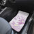 Polynesia Hammerhead Shark Car Mats Tropical Flowers Tribal Pattern Lavender