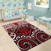 New Zealand Aotearoa Area Rug Te Reo Maori Ake Ake Ake - Polynesian Pride