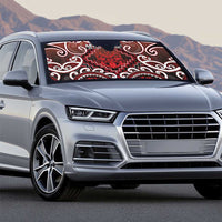 New Zealand Aotearoa Auto Sun Shade Te Reo Maori Ake Ake Ake - Polynesian Pride