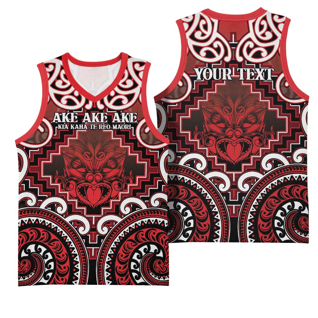 Personalised New Zealand Aotearoa Basketball Jersey Te Reo Maori Ake Ake Ake LT05 - Polynesian Pride