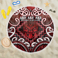 New Zealand Aotearoa Beach Blanket Te Reo Maori Ake Ake Ake - Polynesian Pride