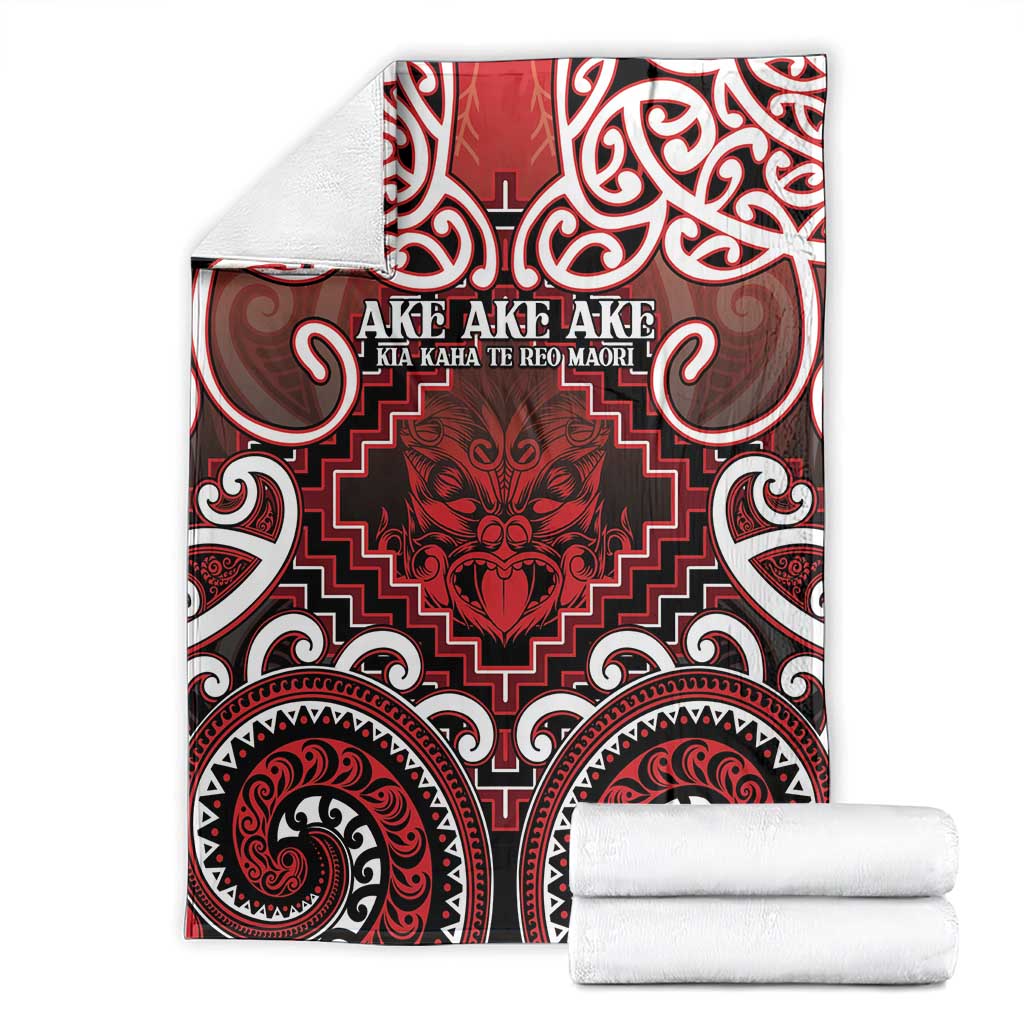 New Zealand Aotearoa Blanket Te Reo Maori Ake Ake Ake - Polynesian Pride