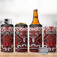 Personalised New Zealand Aotearoa 4 in 1 Can Cooler Tumbler Te Reo Maori Ake Ake Ake - Polynesian Pride