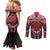 Personalised New Zealand Aotearoa Couples Matching Mermaid Dress and Long Sleeve Button Shirt Te Reo Maori Ake Ake Ake - Polynesian Pride