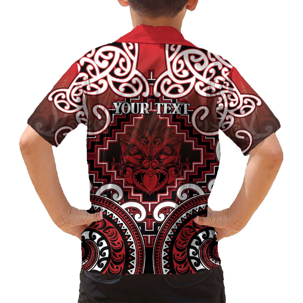 Personalised New Zealand Aotearoa Family Matching Long Sleeve Bodycon Dress and Hawaiian Shirt Te Reo Maori Ake Ake Ake LT05 - Polynesian Pride
