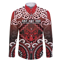 Personalised New Zealand Aotearoa Family Matching Off The Shoulder Long Sleeve Dress and Hawaiian Shirt Te Reo Maori Ake Ake Ake - Polynesian Pride