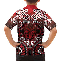 Personalised New Zealand Aotearoa Family Matching Puletasi and Hawaiian Shirt Te Reo Maori Ake Ake Ake LT05 - Polynesian Pride