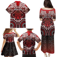 Personalised New Zealand Aotearoa Family Matching Puletasi and Hawaiian Shirt Te Reo Maori Ake Ake Ake LT05 - Polynesian Pride